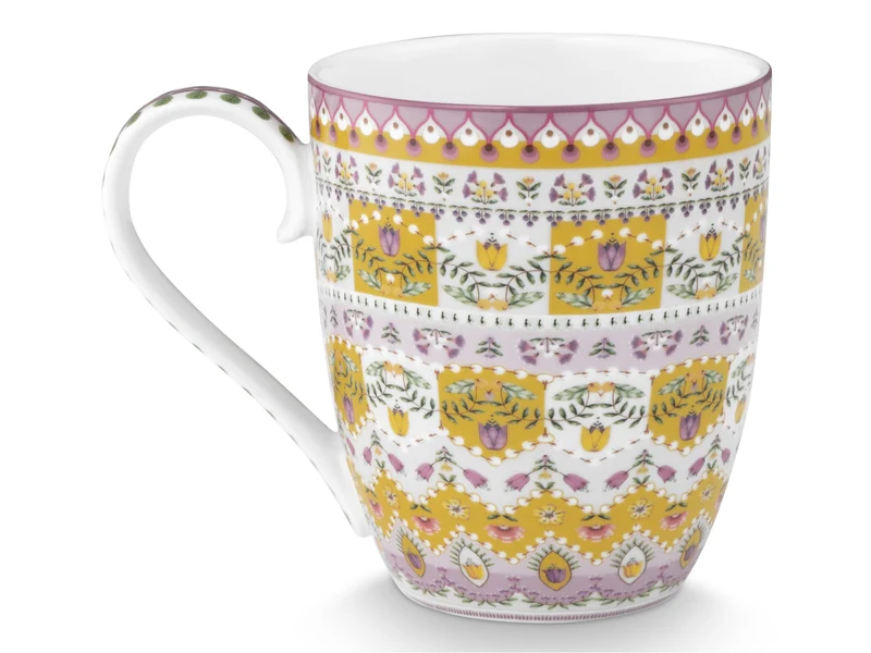 PIP STUDIO Lily&Lotus Moon Delight Yellow Henkelbecher XL 0,45l