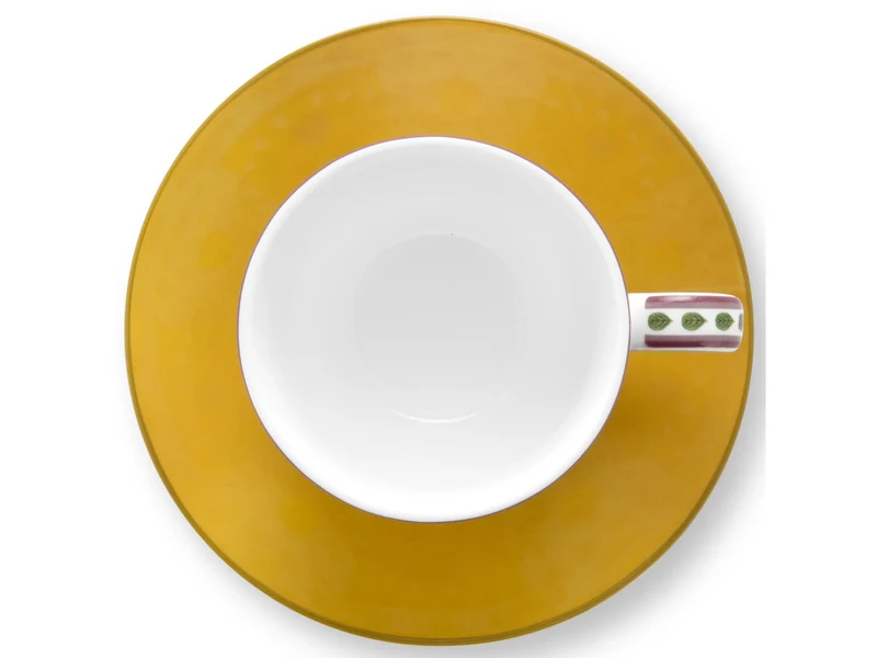 PIP STUDIO Lily&Lotus Moon Delight Yellow Espressotasse mit Untertasse 0,12l