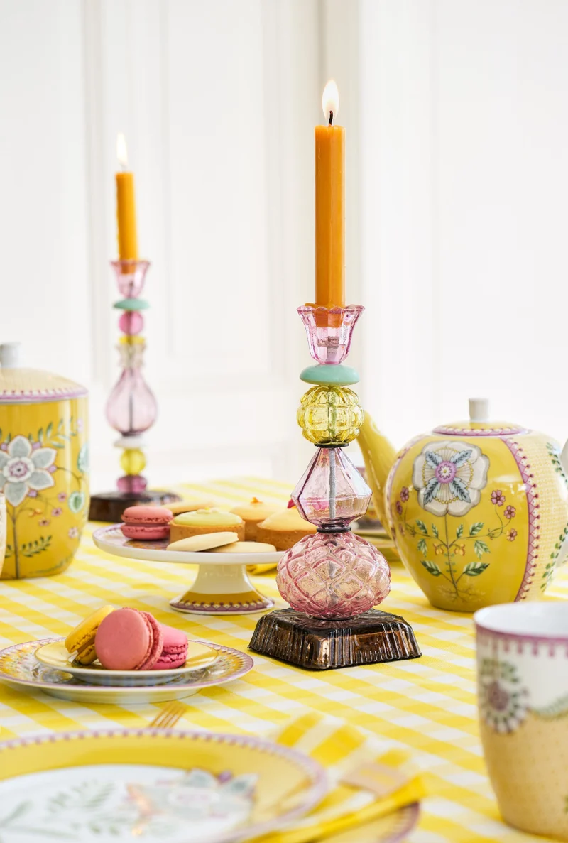 PIP STUDIO Lily&Lotus Tiles Yellow Large Teekanne 1,6l
