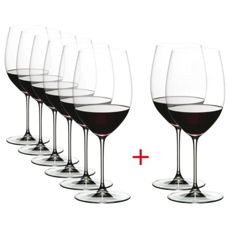 Riedel Rotweingläser Veritas - Cabernet / Merlot - 625 ml - Zahle 6, bekomme 8