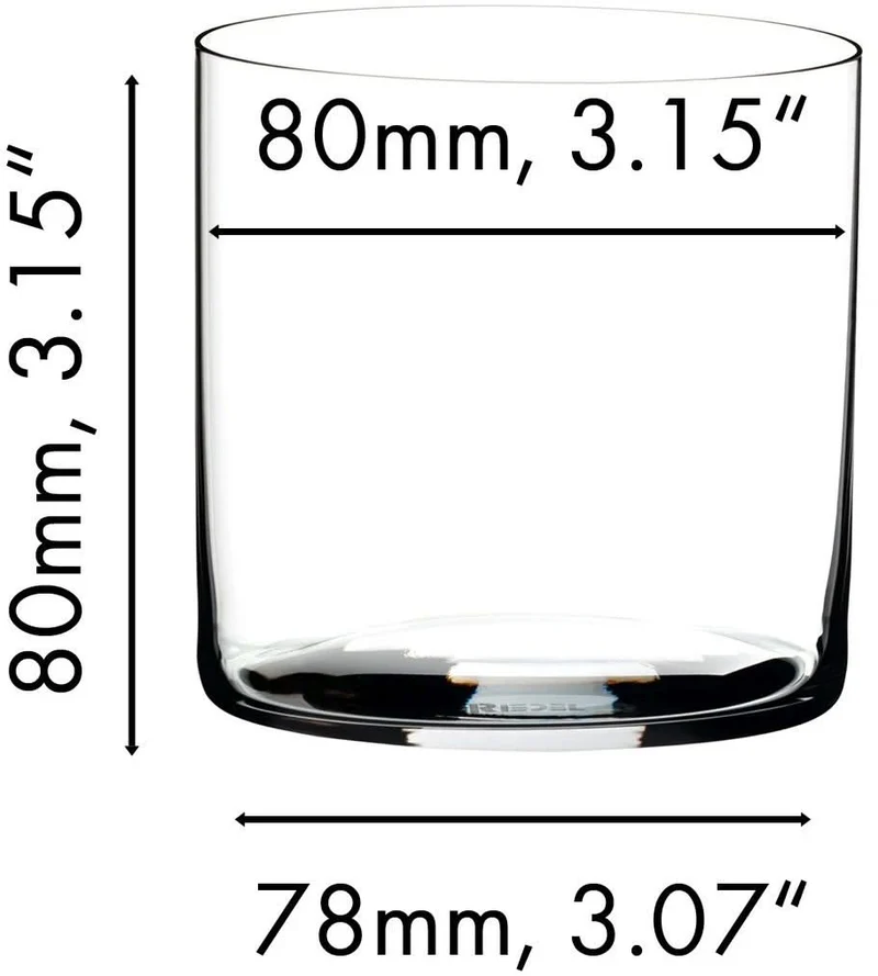 Riedel Wasserglas Kristallglas 330 ml - Wasser/Saft - O Wine - 2er Set