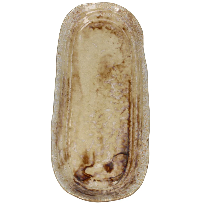 Platte Steinzeug Beige 32.5x13x2.5cm