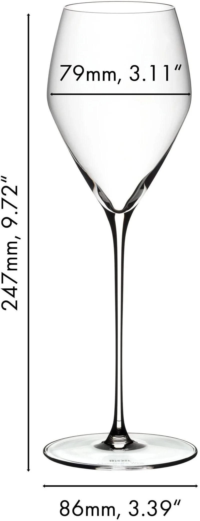 Riedel Champagnergläser - Flöten - Veloce - 327 ml - 2 Stück