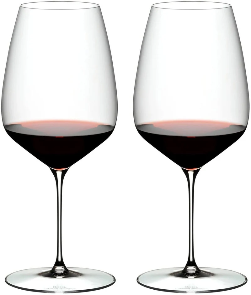 Riedel Rote Weingläser Veloce - Cabernet Sauvignon / Merlot - 2 Stücke