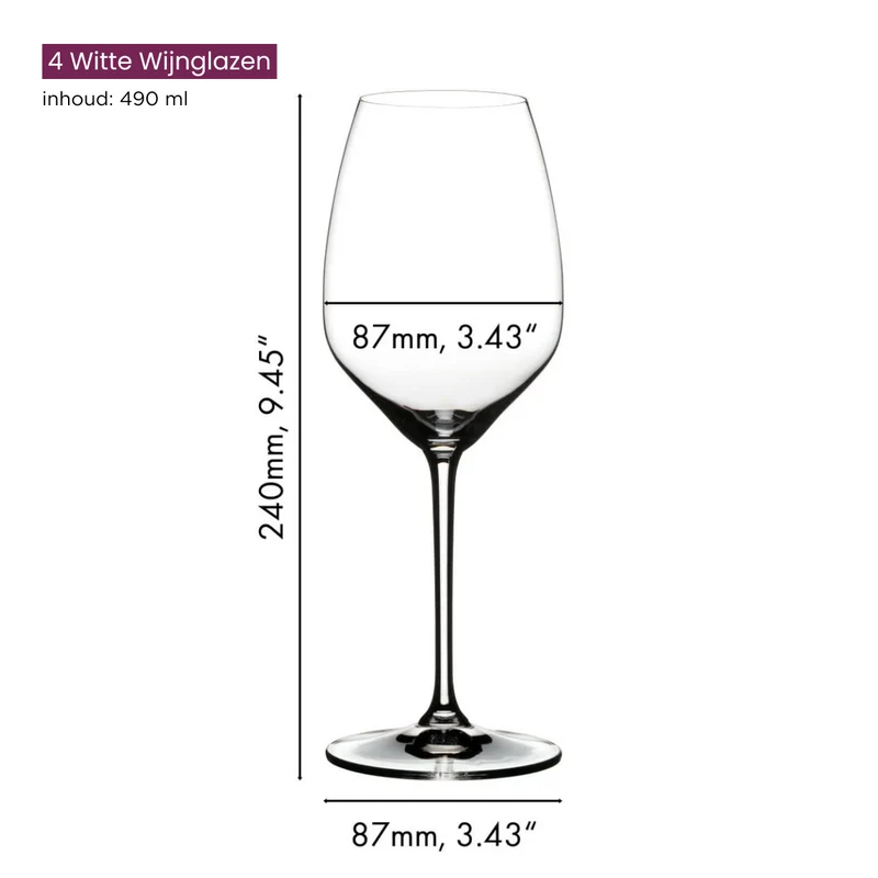 Riedel Weiße Weingläser Extreme - Riesling - 4 Stücke