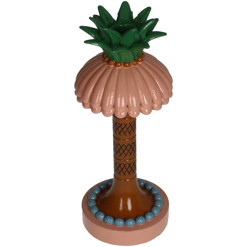Kerzenständer Tropical Polyresin Multi 10x10x25cm