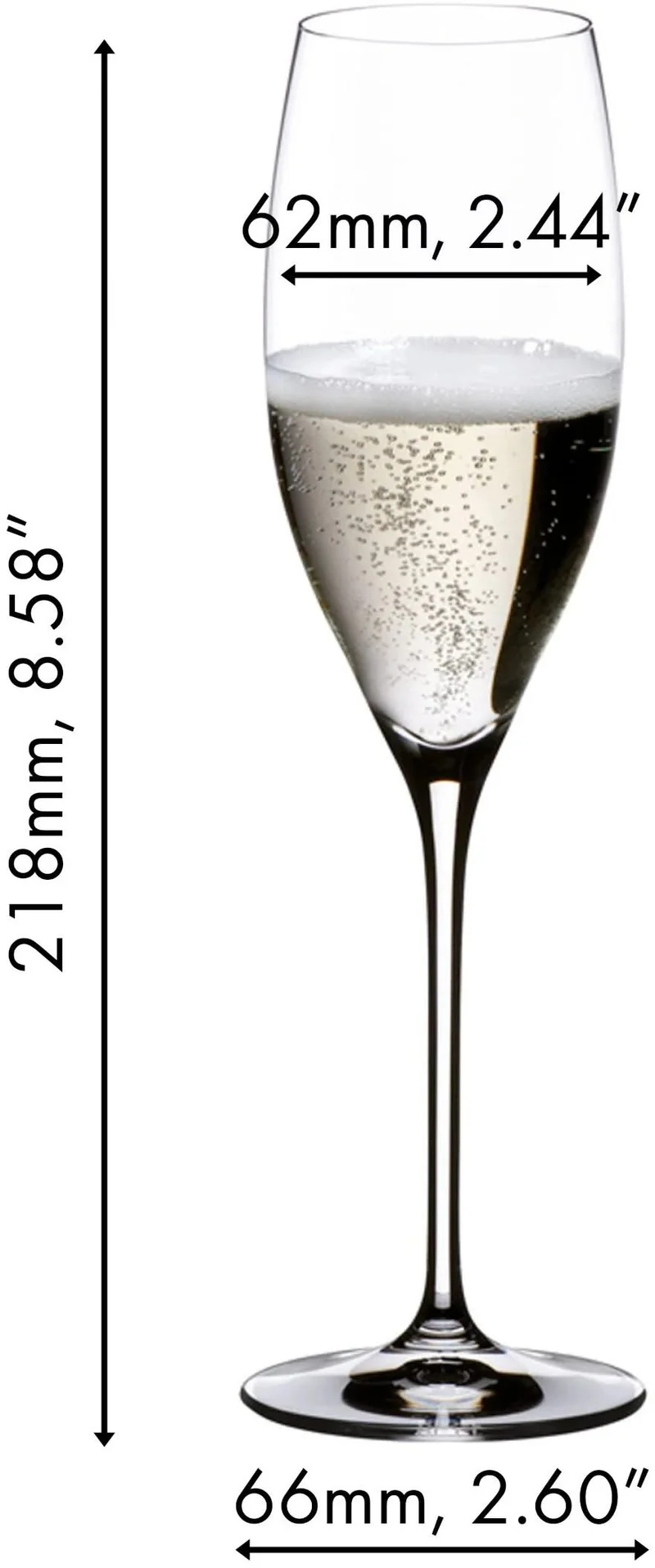 Riedel Champagnergläser - Flöten - Vinum - Cuvee Prestige - 230 ml - 2er-Set