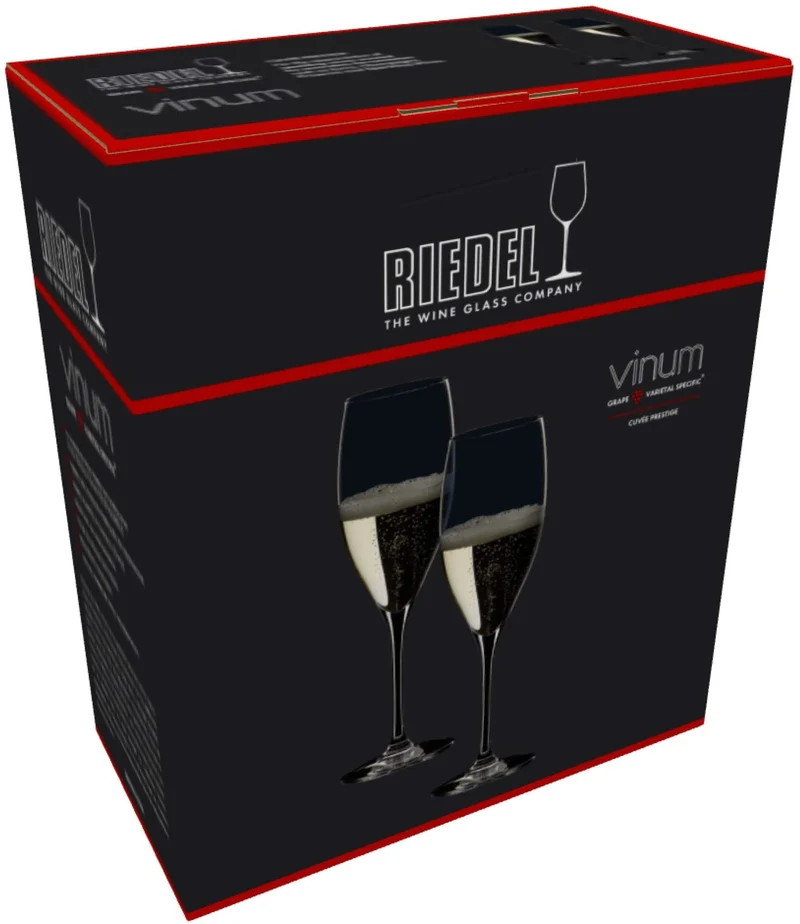 Riedel Champagnergläser - Flöten - Vinum - Cuvee Prestige - 230 ml - 2er-Set