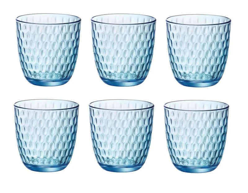 Bormioli Rocco Wassergläser Slot - Blau - 290 ml - 6 Stück