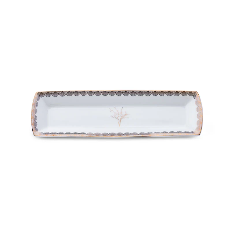 Karaca Fine Pearl Banyan für 6 Personen Frühstücksset und Servierschalen, 26 Teilig