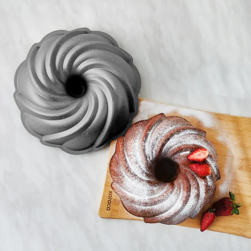 Karaca Cake Pro Pare Cast Kuchenform, Anthrazit, 24 cm