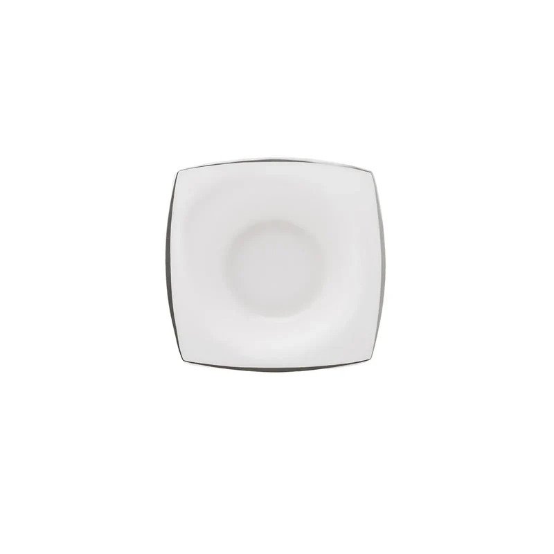 Karaca Fine Pearl Agate Platin 26-teiliges Frühstücksset und Servierschalen für 6 Personen Quadratisch