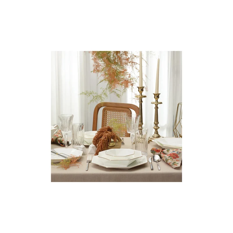 Karaca Fine Pearl Quarz Gold Tafelservice-Set -62- teilig für 12 Personen