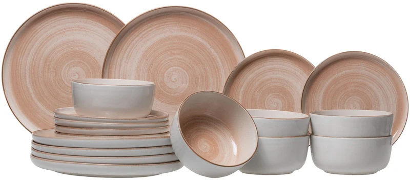 Cosy & Trendy Geschirrset Baltic Peach - 18-teilig / 6 Personen
