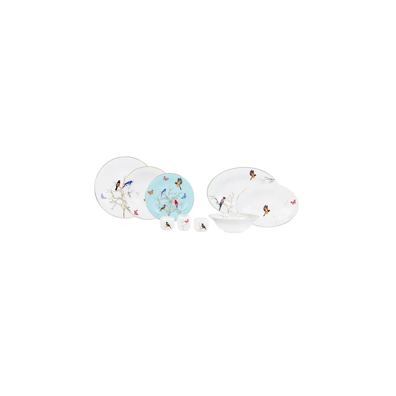 Karaca Fine Pearl Grace Mint 58 Teiliges Für 12 Personen Perlentafelserviceset
