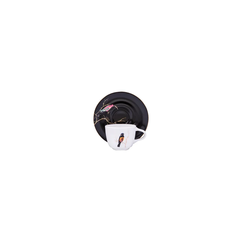 Karaca Fine Pearl Grace Black 26-teiliges Frühstücksset und Servierschalen