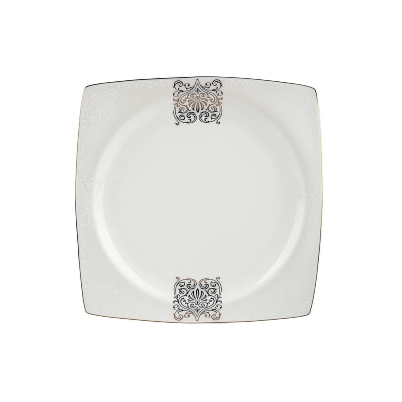 Karaca Fine Bone New Lotus 60 Pieces Dinnerware Set Square