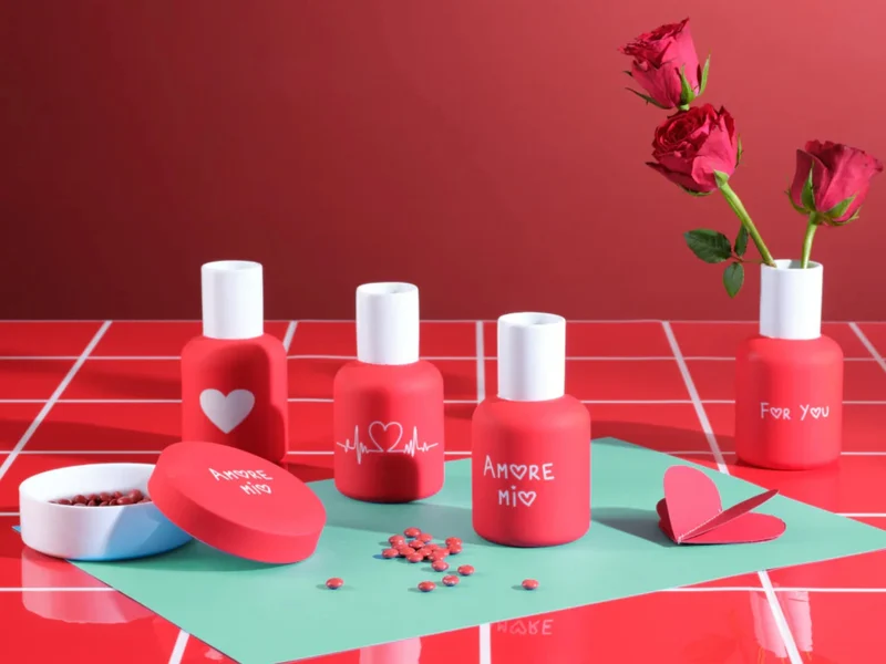 Geschenkbox Rot/Rosa 6tlg - Strawberry Love