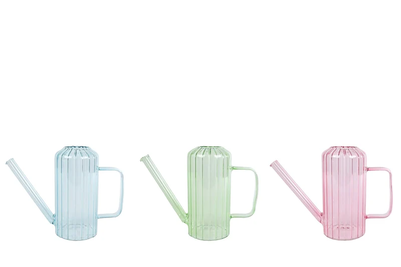 Vase "Water Jar" S 3-fach sortiert Glas 22x8x16,8cm