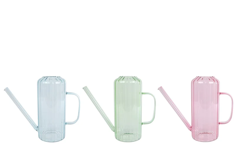 Vase "Water Jar" L 3-fach sortiert Glas 27x10x23cm