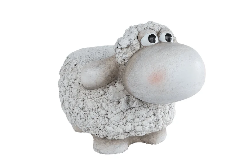 Outdoor "Sheep" Creme Magnesium 38x27x27,5cm