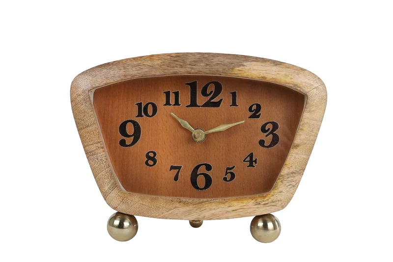 Uhr "Coosje" Naturholz 1xAAex 21x6,5x17cm