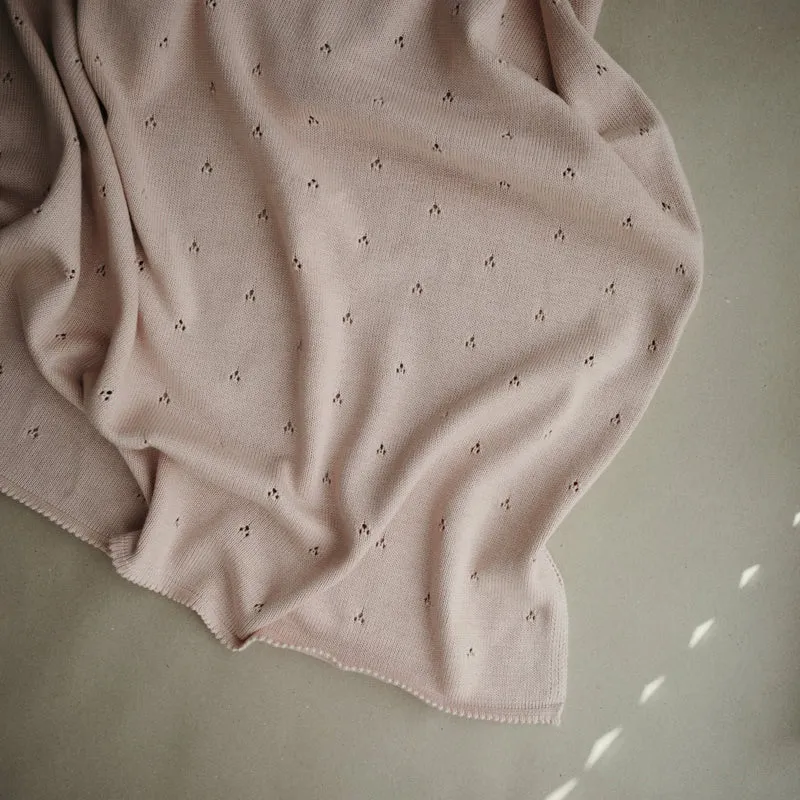 Strickdecke "Pointelle"
