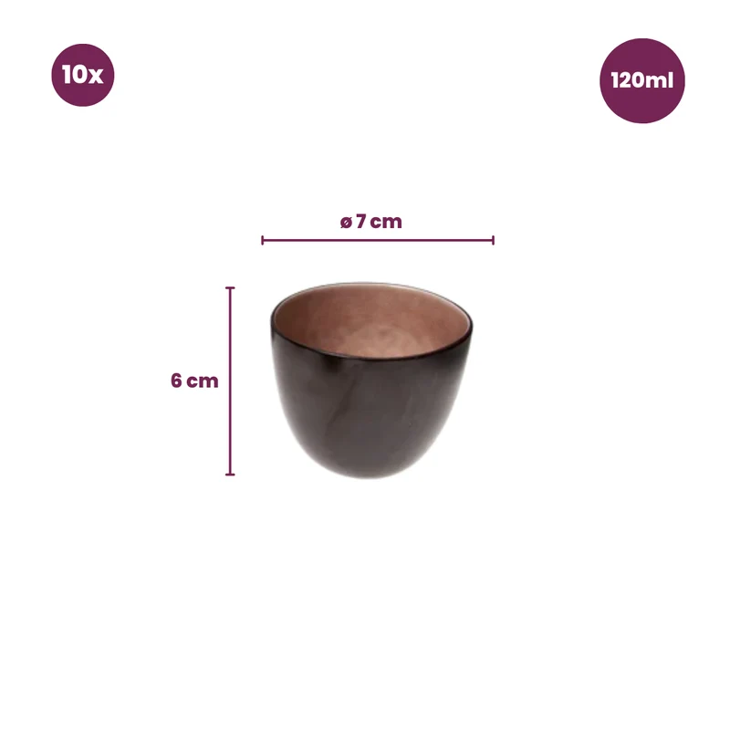 Cosy & Trendy Espresso-Tassen Streetfood 120 ml - 10 Stück