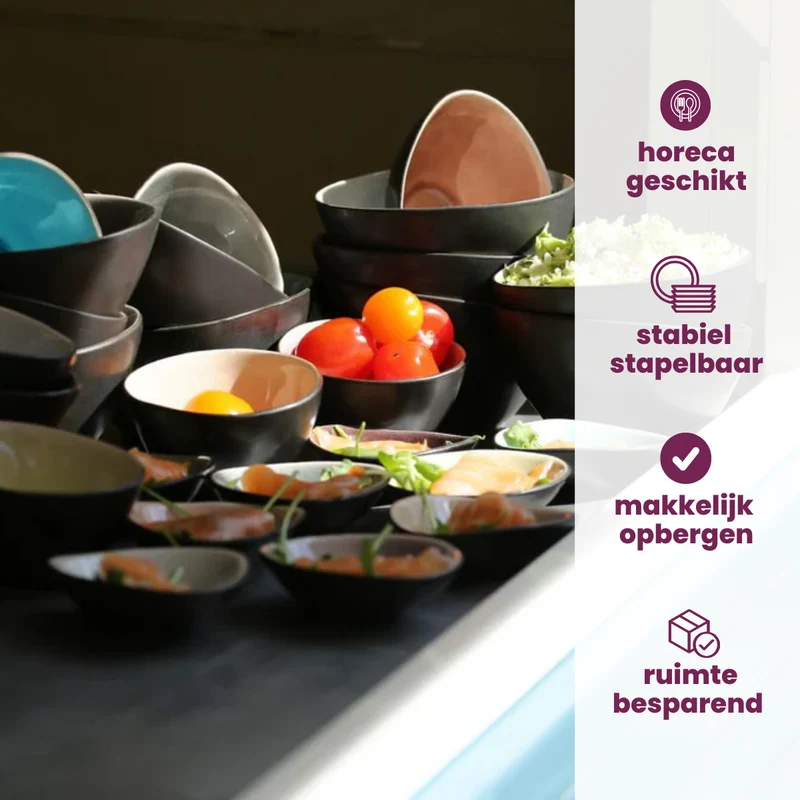 Cosy & Trendy Kleine Schüsseln Streetfood ø 12 cm / 350 ml - 10 Stück