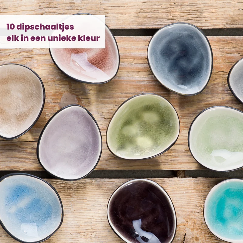Cosy & Trendy Dipschalen Streetfood 7 x 6 cm - 10 Stück