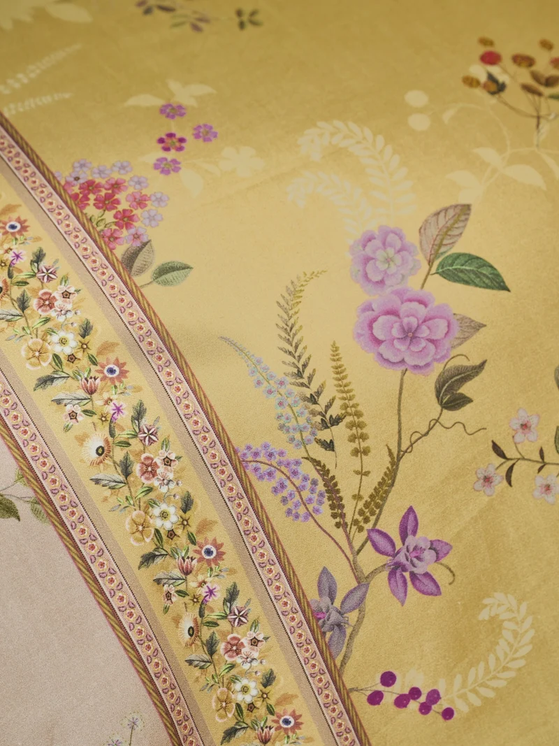 Pip Studio Bodhi Flower Bettwäsche gelb 135x200cm (1 Stück)