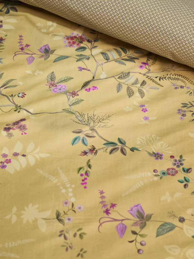 Pip Studio Bodhi Flower Bettwäsche gelb 135x200cm (1 Stück)