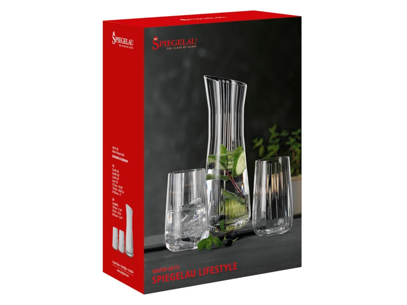 Spiegelau Lifestyle Karaffe mit Wasserglas Set 3tlg