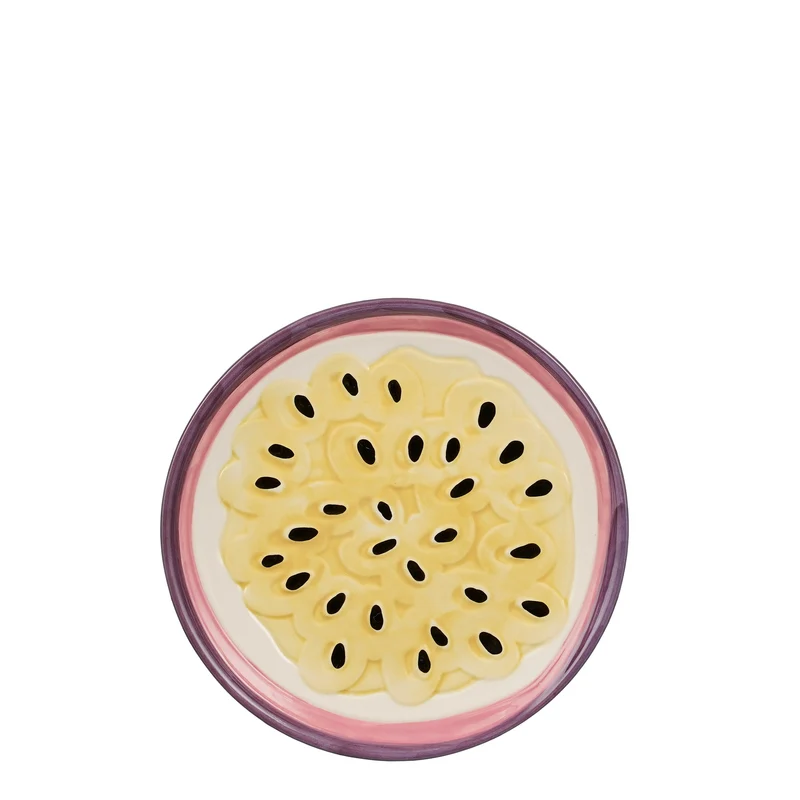 Exotica Frühstücksteller Passionsfrucht lila - h2xd20,5cm