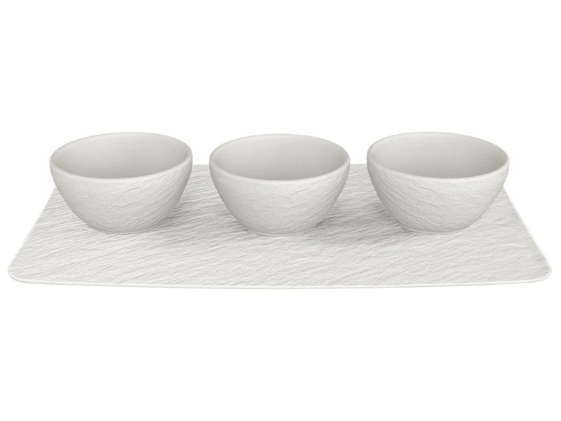 Villeroy & Boch Manufacture Rock blanc Set Dipschälchen 4tlg.