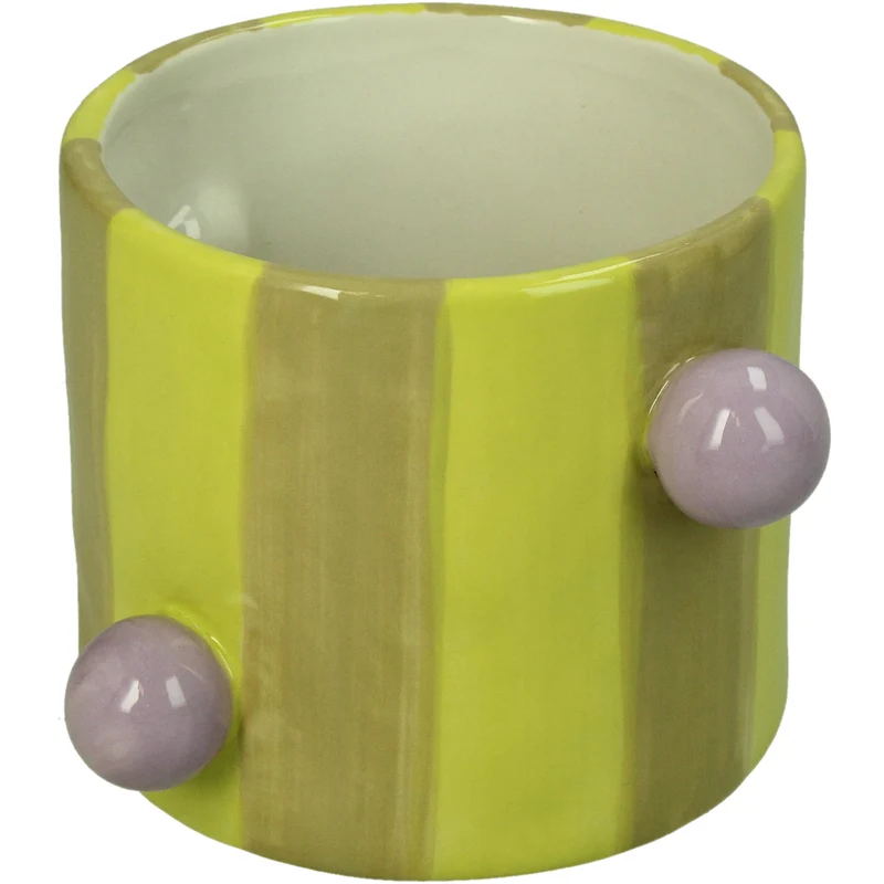 Übertopf Steingut Multi 14x14,5x9,5cm