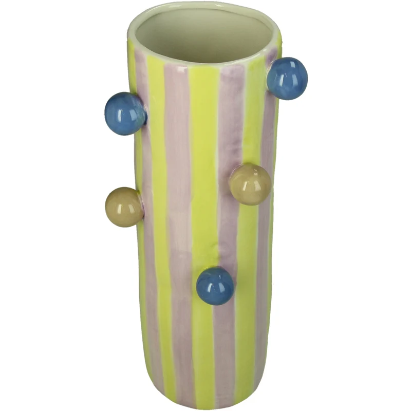 Vase Steinzeug Multi 11.5x9.5x30.2cm