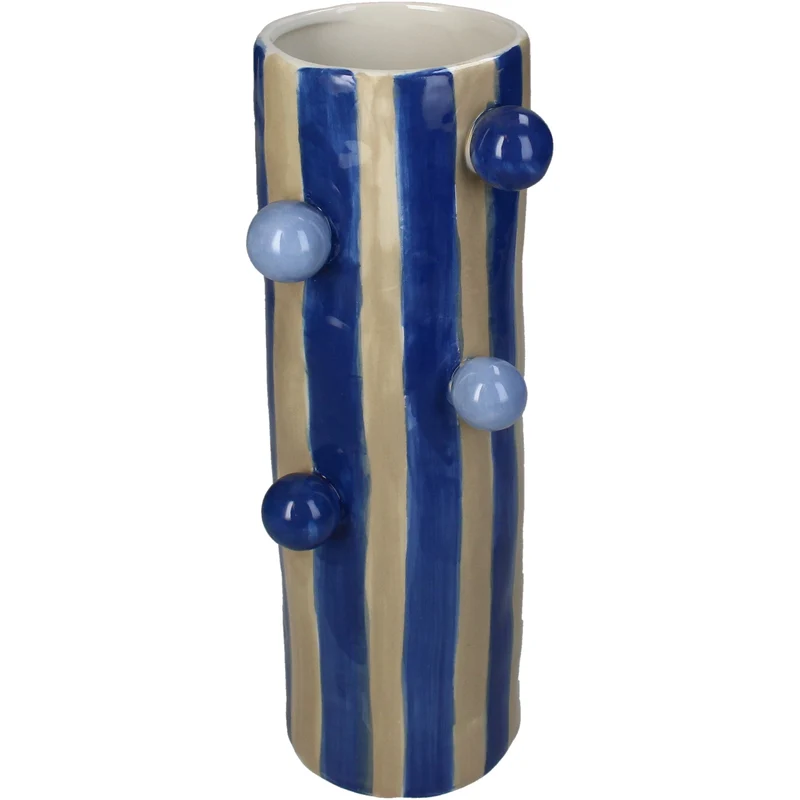 Vase Steingut Multi 8x10x25cm