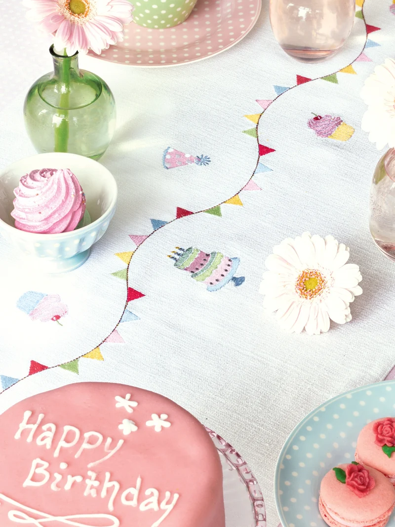 Greengate Dotty Stoffserviette mit Spitze pale pink 40x40cm