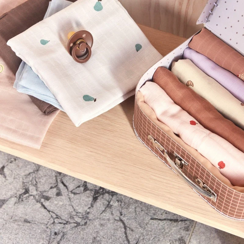 Mulltücher "Yummy Muslin- Rose/Fudge" 2er Pack