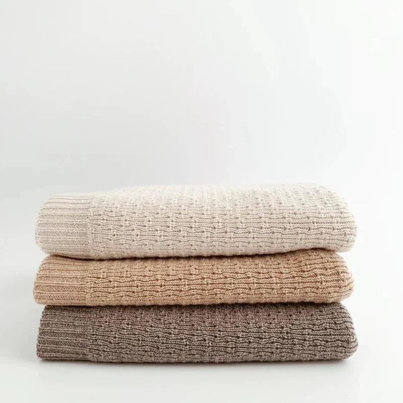 Hvid Babydecke Dora aus Wolle (Merino)