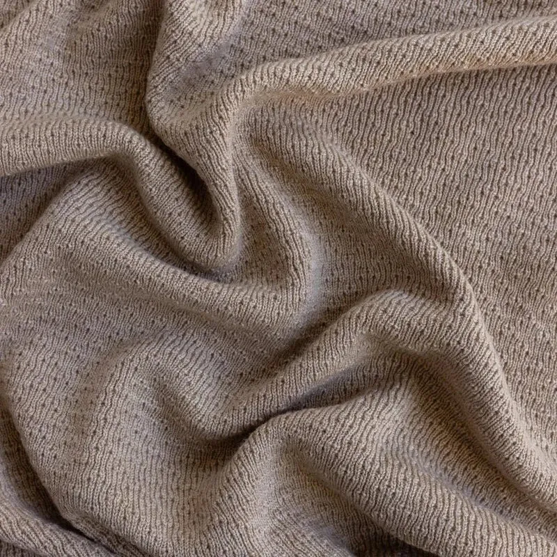 Hvid Babydecke Dora aus Wolle (Merino)