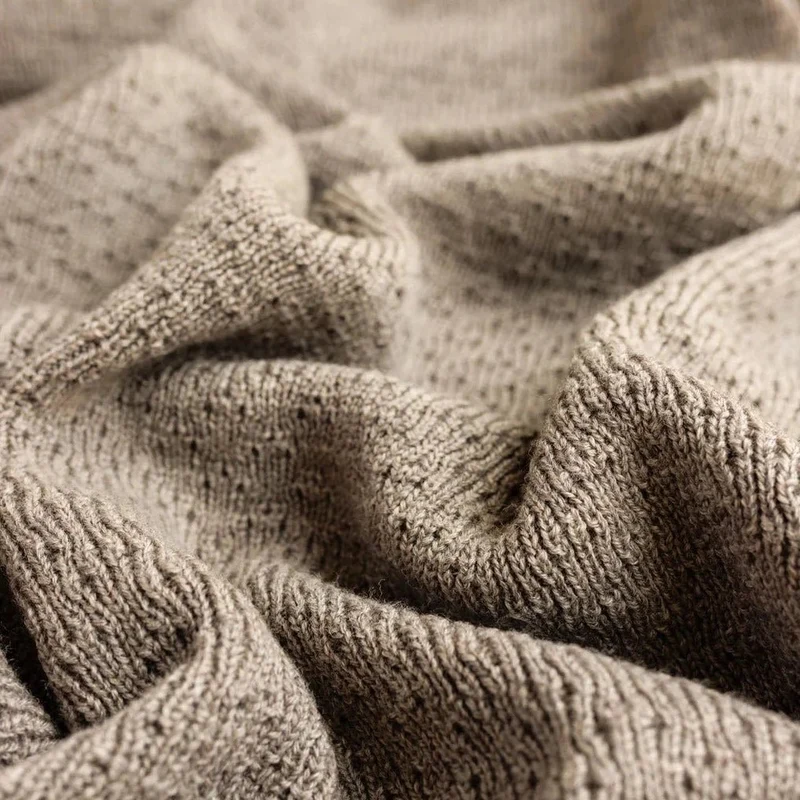 Hvid Babydecke Dora aus Wolle (Merino)