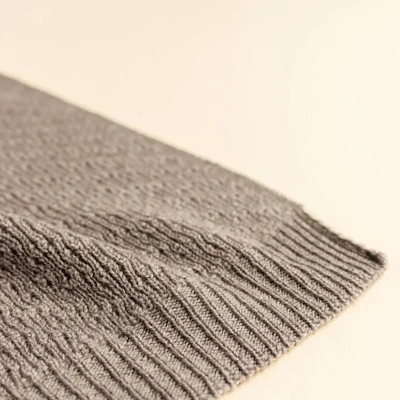 Hvid Babydecke Dora aus Wolle (Merino)