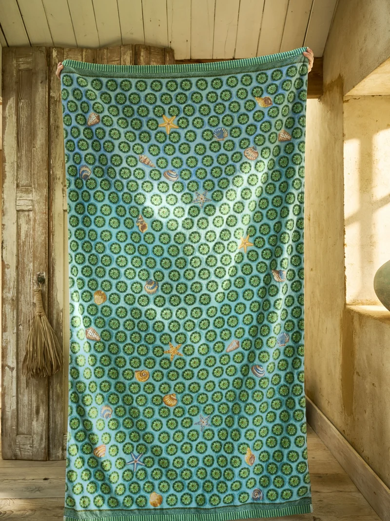 Pip Studio Sea Dots Strandtuch grün 100x180cm (1 Stück)