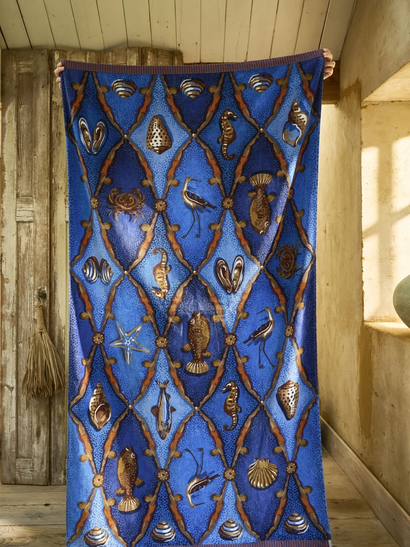 Pip Studio Little Sea Strandtuch blau 100x180cm (1 Stück)