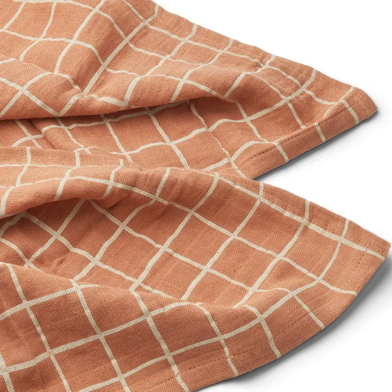 Mulltücher "Check/ Tuscany Rose" 2er Pack