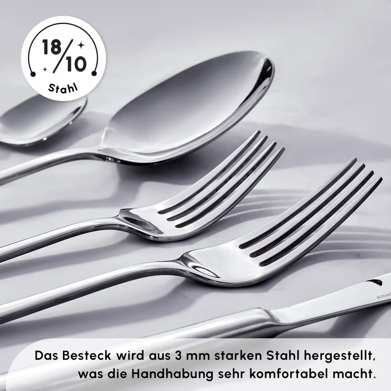 Karaca Tivoli 60-teiliges Besteck-Set für 12 Personen