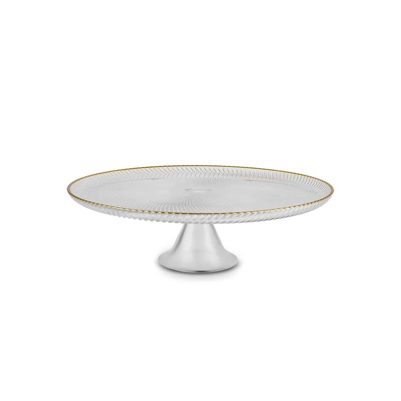 Karaca Jest Rim 6-Person Cake Platter Set, 7 Pieces, Gold