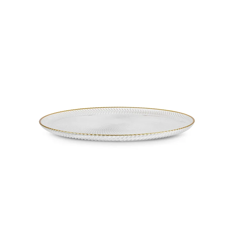 Karaca Jest Rim 6-Person Cake Platter Set, 7 Pieces, Gold